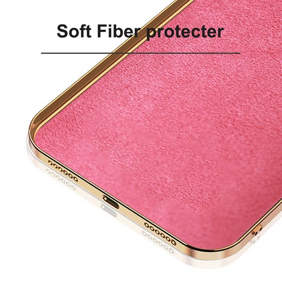 Electroplated Frame iPhone Case With Gold Ring - Picture 6 of 8